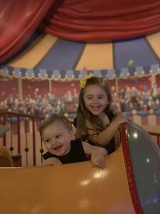 Emerson Loves Disney Dumbo Fantasyland at Magic Kingdom Park Emerson Loves Disney Dumbo the Flying Elephant Ride in Fantasyland at Magic Kingdom Park at Walt Disney World